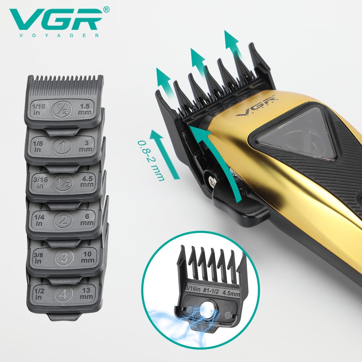 ماكينة حلاقة VGR V-015 فيكتور موتور - الصورة 4